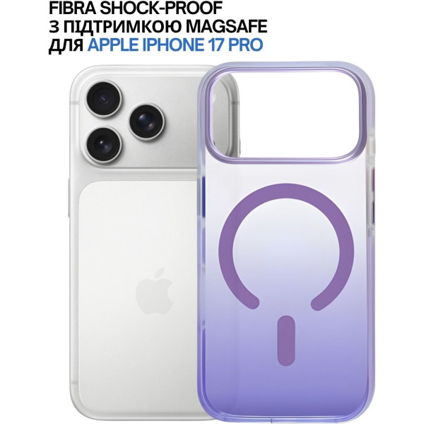 Фото - Чохол для смартфону BeCover FIBRA Shock-Proof case with MagSafe for Apple iPhone 17 Pro Light Purple (715464)
