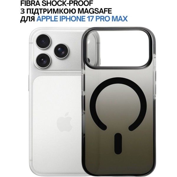 Фото - Чохол для смартфону BeCover FIBRA Shock-Proof case with MagSafe for Apple iPhone 17 Pro Max Black (715468)