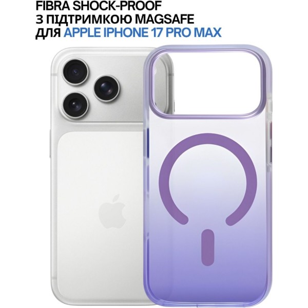 Фото - Чохол для смартфону BeCover FIBRA Shock-Proof case with MagSafe for Apple iPhone 17 Pro Max Light Purple (715472)