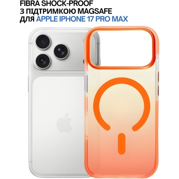 Фото - Чохол для смартфону BeCover FIBRA Shock-Proof case with MagSafe for Apple iPhone 17 Pro Max Orange (715473)