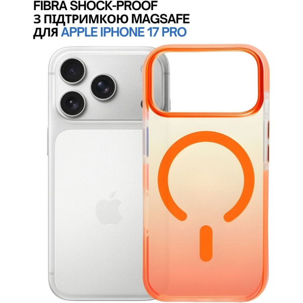 Фото - Чохол для смартфону BeCover FIBRA Shock-Proof case with MagSafe for Apple iPhone 17 Pro Orange (715465)