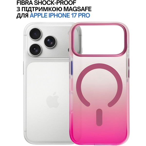 Фото - Чохол для смартфону BeCover FIBRA Shock-Proof case with MagSafe for Apple iPhone 17 Pro Pink (715466)