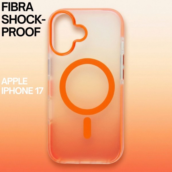 Фото - Чохол для смартфону BeCover FIBRA Shock-Proof case with MagSafe for Apple iPhone 17 Orange (715446)