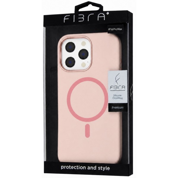 Фото - Чехол для смартфона BeCover FIBRA Silicone OmniMag for Apple iPhone 16 Pro Max Light Pink (716238)