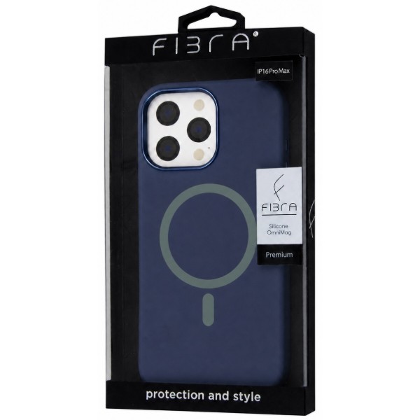 Фото - Чехол для смартфона BeCover FIBRA Silicone OmniMag for Apple iPhone 16 Pro Max Deep Blue (716235)