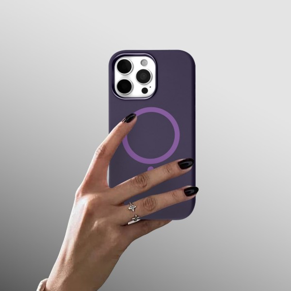 Фото - Чехол для смартфона BeCover FIBRA Silicone OmniMag for Apple iPhone 16 Pro Max Dark Purple (716234)