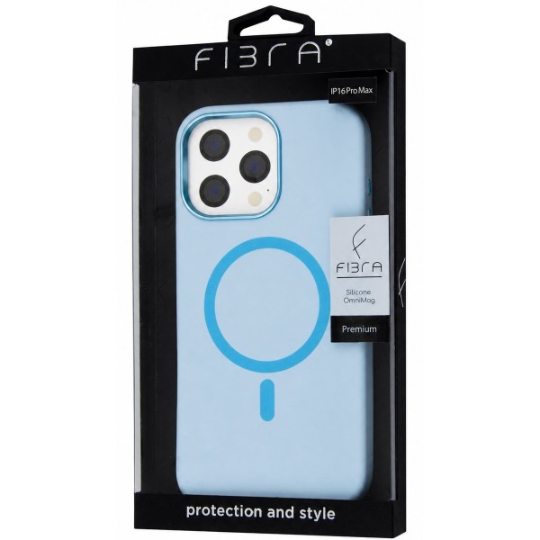 Фото - Чехол для смартфона BeCover FIBRA Silicone OmniMag for Apple iPhone 16 Pro Max Light Blue (716237)