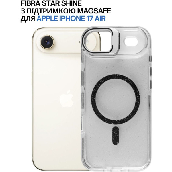 Фото - Чехол для смартфона BeCover FIBRA Star Shine with MagSafe for Apple iPhone 17 Air Black (715418)