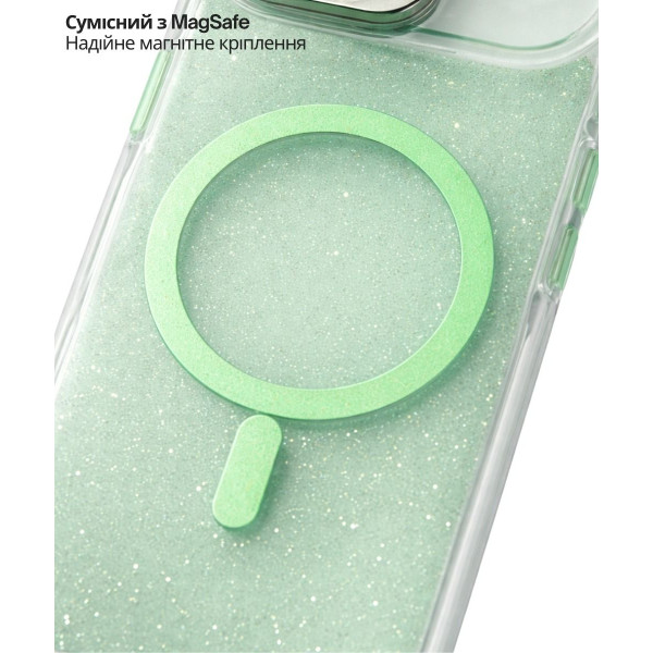 Фото - Чохол для смартфону BeCover FIBRA Star Shine with MagSafe for Apple iPhone 17 Air Green (715420)
