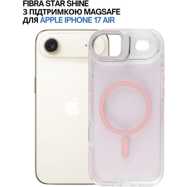 Фото - Чехол для смартфона BeCover FIBRA Star Shine with MagSafe for Apple iPhone 17 Air Light Pink (715421)