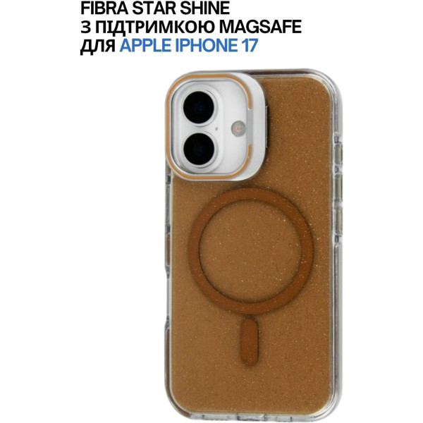 Фото - Чехол для смартфона BeCover FIBRA Star Shine with MagSafe for Apple iPhone 17 Desert Gold (715412)