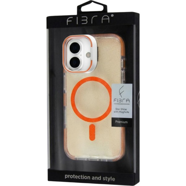 Фото - Чохол для смартфону BeCover FIBRA Star Shine with MagSafe for Apple iPhone 17 Orange (715415)