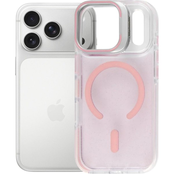 Фото - Чохол для смартфону BeCover FIBRA Star Shine with MagSafe for Apple iPhone 17 Pro Light Pink (715428)