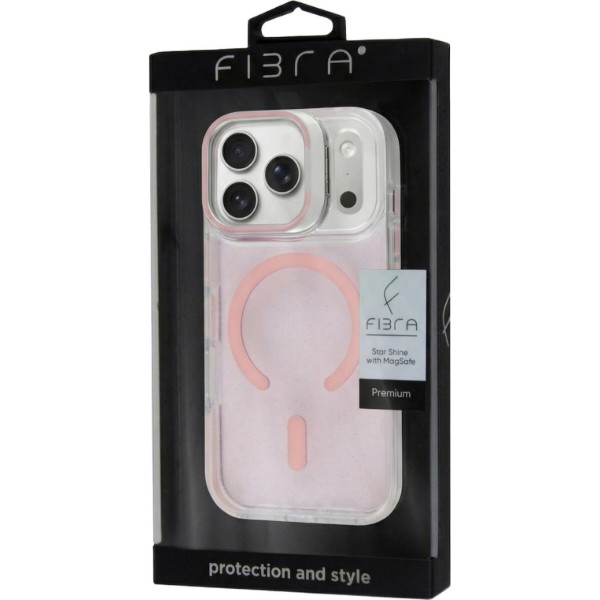 Фото - Чохол для смартфону BeCover FIBRA Star Shine with MagSafe for Apple iPhone 17 Pro Light Pink (715428)