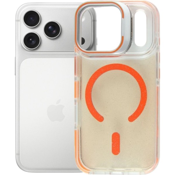 Фото - Чохол для смартфону BeCover FIBRA Star Shine with MagSafe for Apple iPhone 17 Pro Orange (715429)