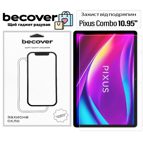 Фото - Захисне скло для планшета BeCover for Pixus Combo 10.95" (713701)