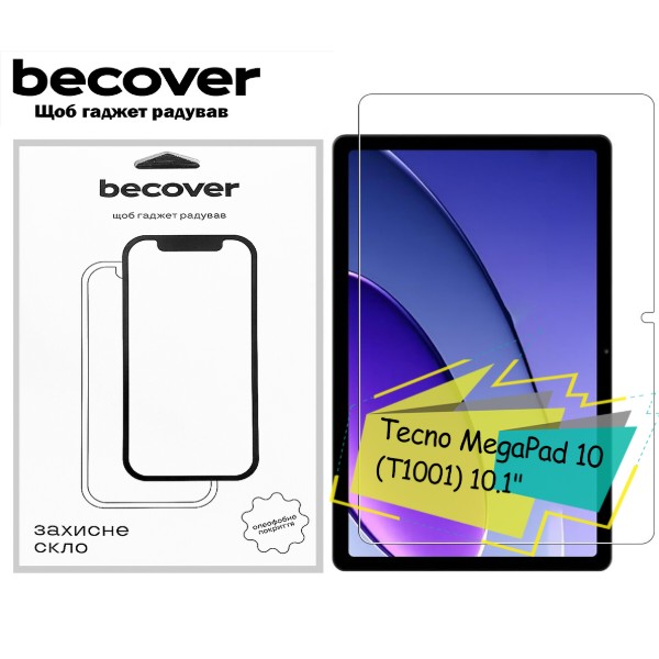 Фото - Защитное стекло для планшета BeCover for Tecno MegaPad 10 (T1001) 10.1" (713125)