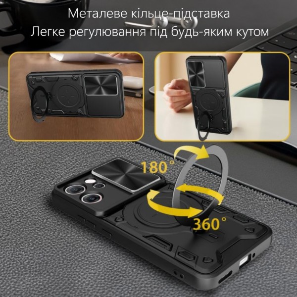 Фото - Чехол для смартфона BeCover Full Guard Slide Magnetic for Oppo Reno15 FS Black (716405)
