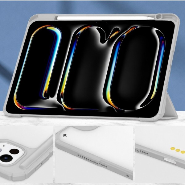 Фото - Чохол для планшета BeCover Soft Edge TPU з кріпленням Apple Pencil for Apple iPad Pro 11" M5 2025 Gray (716000)