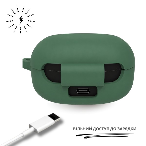 Фото - Чехол для наушников BeCover Silicon for Samsung Galaxy Buds Core SM-R410N Dark Green (715895)