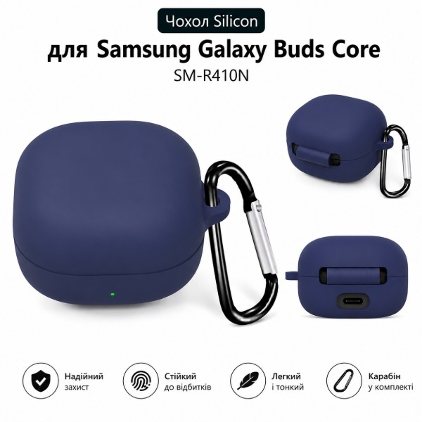 Фото - Чехол для наушников BeCover Silicon for Samsung Galaxy Buds Core SM-R410N Deep Blue (715894)