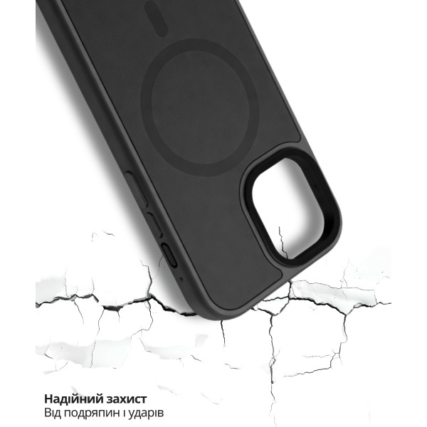 Фото - Чохол для смартфону BeCover FIBRA ArcLine Case with MagSafe for Apple iPhone 17 Black (715372)