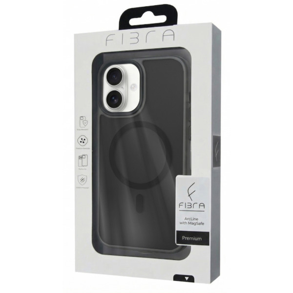 Фото - Чохол для смартфону BeCover FIBRA ArcLine Case with MagSafe for Apple iPhone 17 Black (715372)