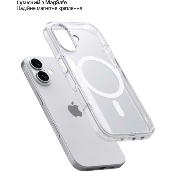 Фото - Чехол для смартфона BeCover FIBRA Crystal Case with MagSafe for Apple iPhone 17 (715366)
