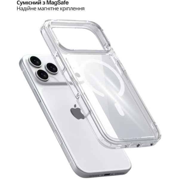 Фото - Чехол для смартфона BeCover FIBRA Crystal Case with MagSafe for Apple iPhone 17 Pro (715369)