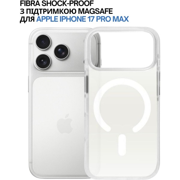 Фото - Чохол для смартфону BeCover FIBRA Shock-Proof case with MagSafe for Apple iPhone 17 Pro Max White (715475)