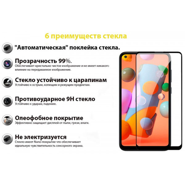 Фото - Захисне скло для смартфону BeCover for Samsung Galaxy A21s SM-A217 Black (707338)
