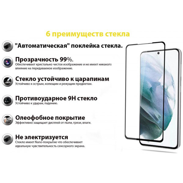 Фото - Защитное стекло для смартфона BeCover for Samsung Galaxy S22+ SM-S906 Black (707316)