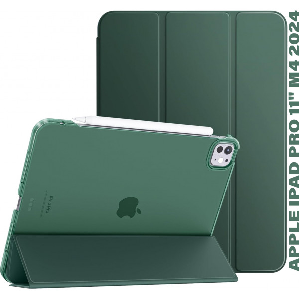 Фото - Чехол для планшета BeCover Tri Fold Hard for Apple iPad Pro 11'' M4 2024 Dark Green (711727)