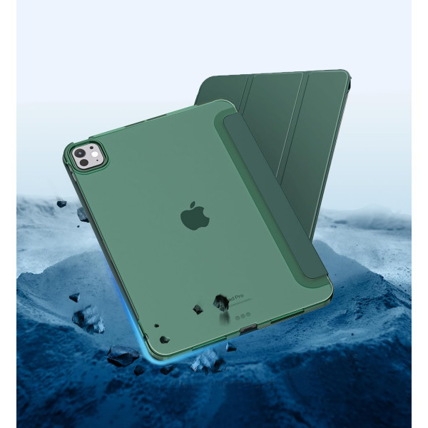 Фото - Чехол для планшета BeCover Tri Fold Hard for Apple iPad Pro 11'' M4 2024 Dark Green (711727)