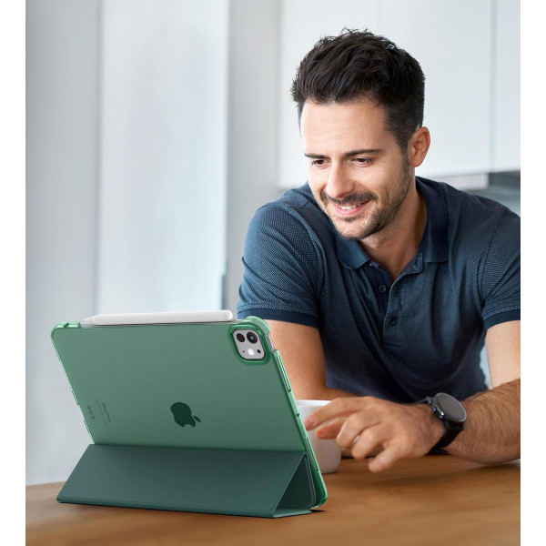 Фото - Чехол для планшета BeCover Tri Fold Hard for Apple iPad Pro 11'' M4 2024 Dark Green (711727)
