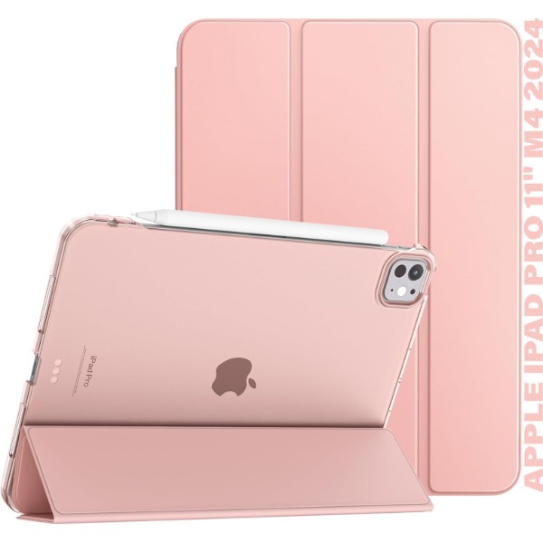 Фото - Чохол для планшету BeCover Tri Fold Hard for Apple iPad Pro 11'' M4 2024 Pink (711728)