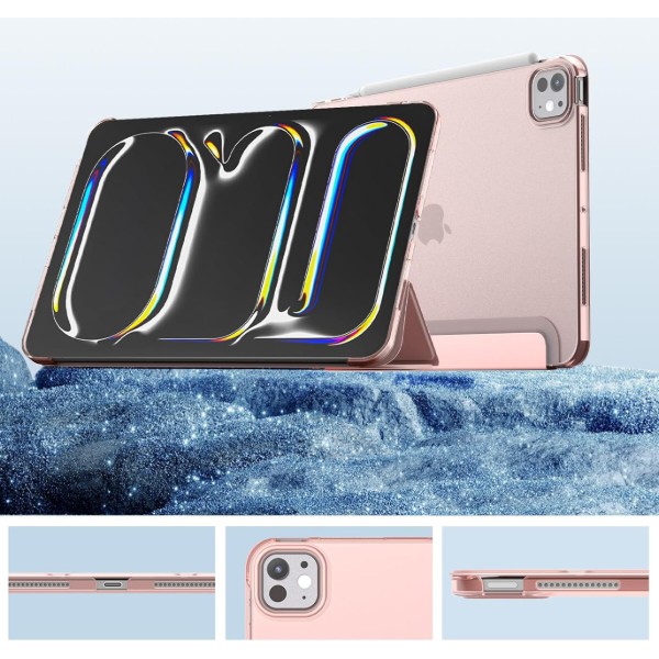 Фото - Чохол для планшету BeCover Tri Fold Hard for Apple iPad Pro 11'' M4 2024 Pink (711728)