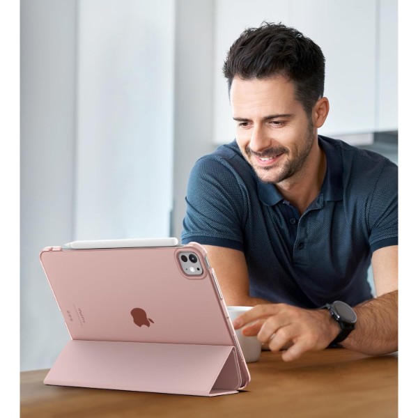 Фото - Чохол для планшету BeCover Tri Fold Hard for Apple iPad Pro 11'' M4 2024 Pink (711728)