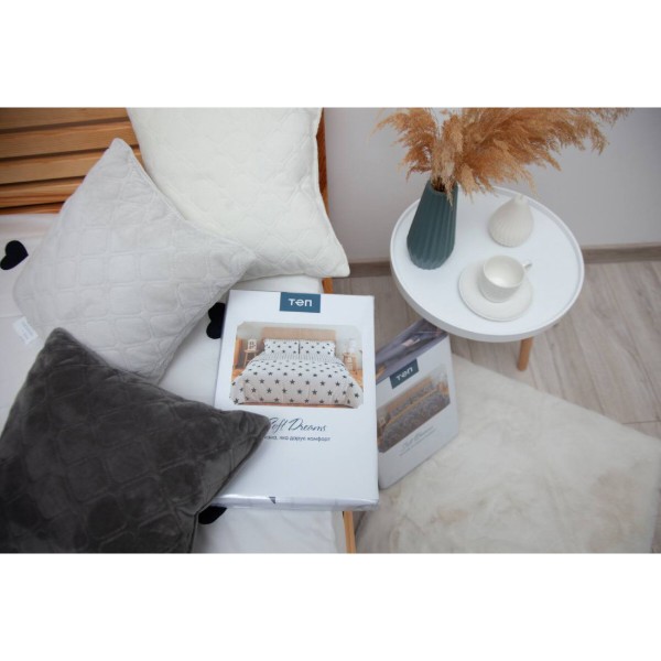 Фото - Комплект постільної білизни ТЕП Soft dreams Beige and White (2-03859_25167)