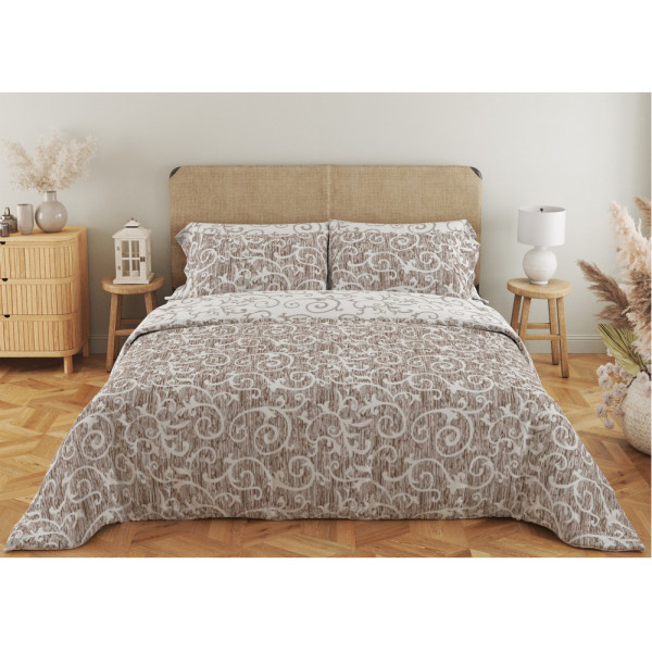 Фото - Комплект постільної білизни ТЕП Soft dreams Beige and White (2-03858_25007)