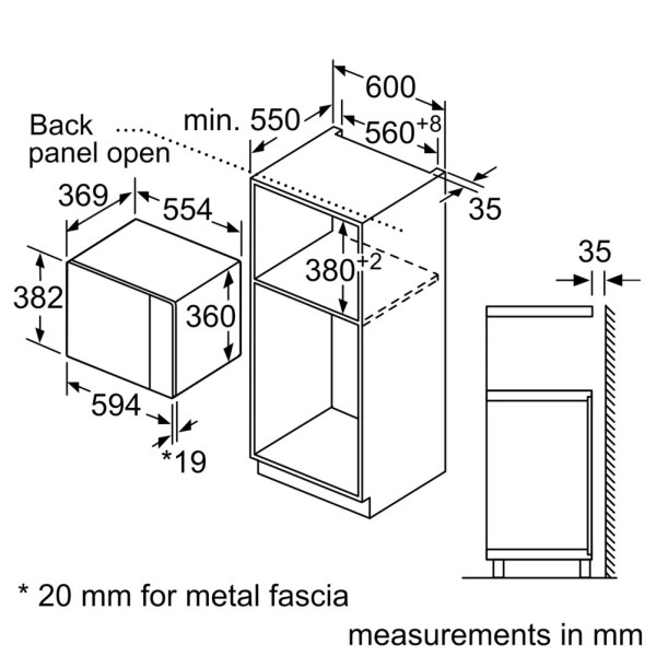 Фото - Микроволновая печь (СВЧ) встраиваемая Bosch BEL554MB2
