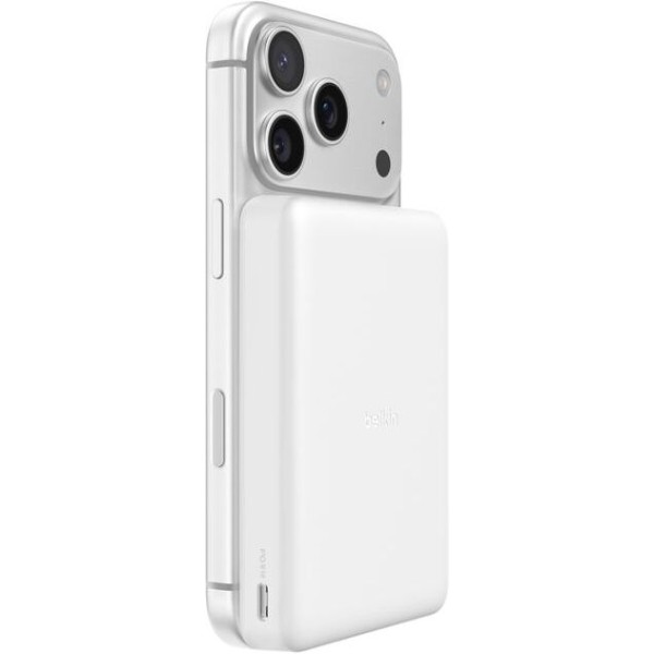 Фото - Батарея мобильная Belkin 10000мАh 20Вт PD/Qi2 7.5Вт White (BPD015HQWH)