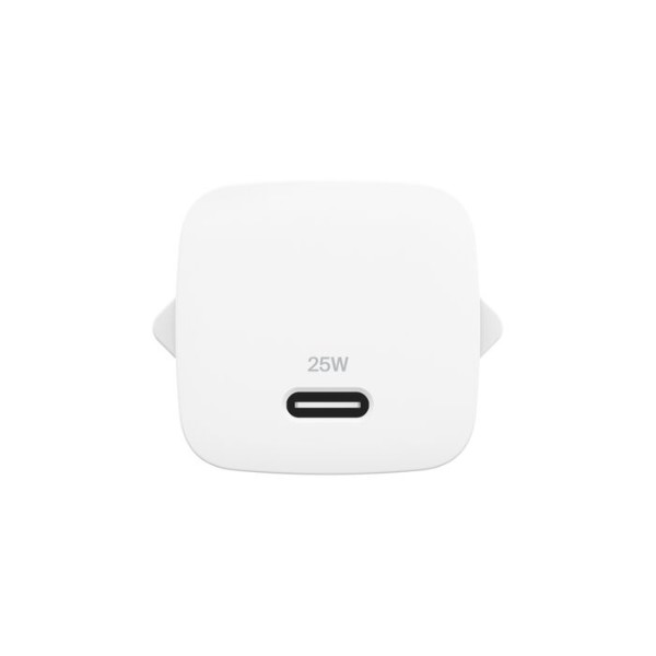 Фото - Мережевий зарядний пристрій Belkin 25Вт USB-С PD PPS, кабель USB-С > USB-C, 1м, PVC White (WCA012KQ1MWH-B6)