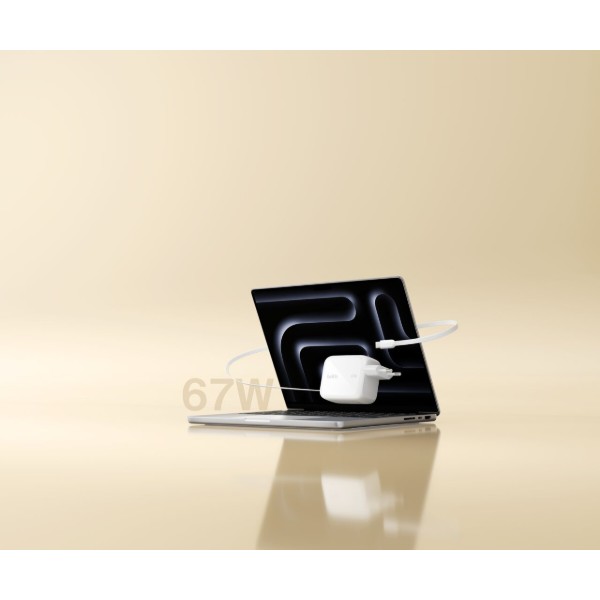 Фото - Мережевий зарядний пристрій Belkin 67Вт USB-C PD, PPS вбудований кабель USB-C White (WCH022KQWH)