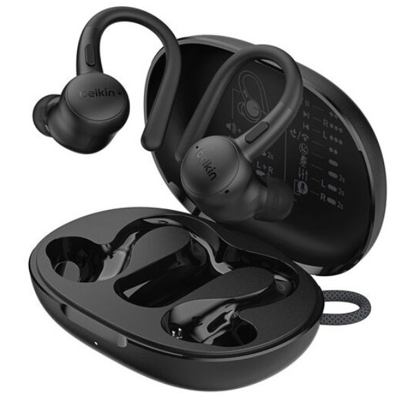 Фото - Наушники вкладыши беспроводные TWS Belkin Soundform ActiveFit True Wireless Black (AUC016HQBK)