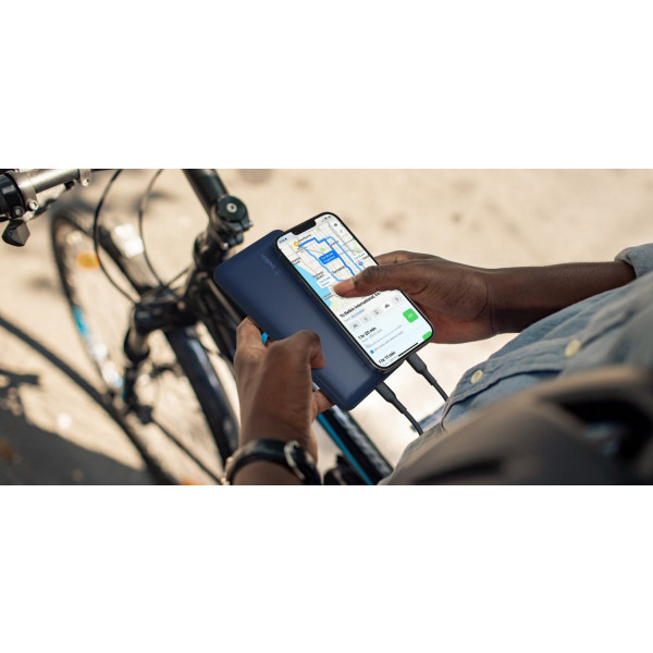 Фото - Батарея мобільна Belkin 20000mAh 15W Dual USB-A USB-C Blue (BPB012BTBL)