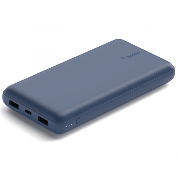 Фото - Батарея мобільна Belkin 20000mAh 15W Dual USB-A USB-C Blue (BPB012BTBL)
