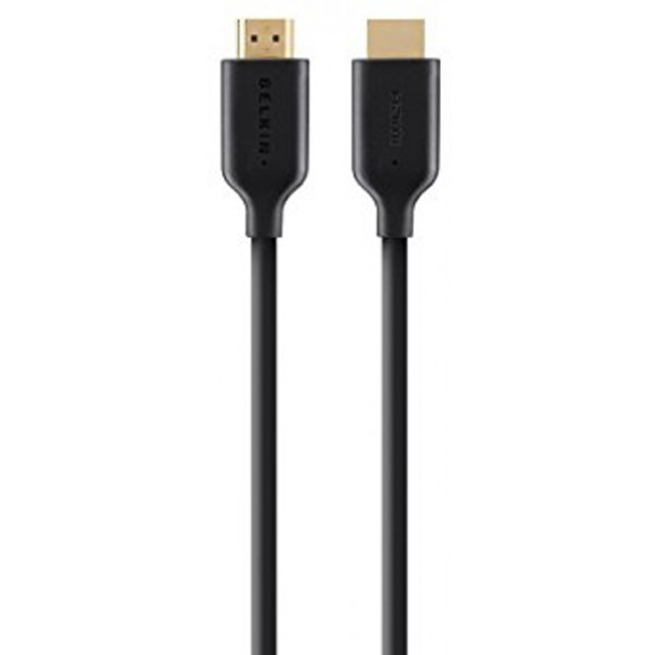 Фото - Кабель HDMI Belkin HDMI (AM/AM) High Speed w/Ethernet 5m Black-Gold (F3Y021bt5M) Фото - Кабель HDMI Belkin HDMI (AM/AM) High Speed w/Ethernet 5m Black-Gold (F3Y021bt5M)
