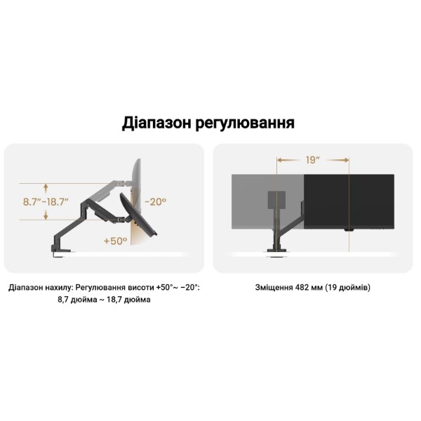 Фото - Кріплення настільне BenQ BDH01 (9H.A3CDD.LBW)
