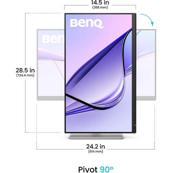 Фото - Монитор BenQ MA270S (9H.LNYLA.TBE) Silver-Grey